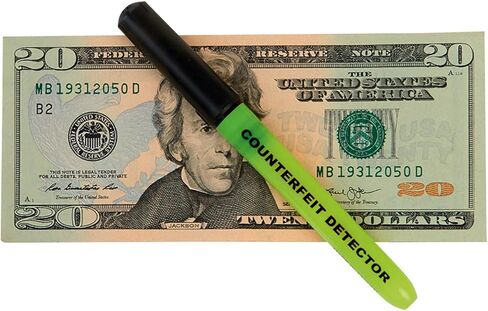 SSWBasics- Counterfeit Detector Pen - Pack of 3- Pen to Check Money is Real - Dollar Pen Checker for Retail - Effective Counterfeit Money Pen - Counterfeit Detector Pen for Business Use in Kuwait
