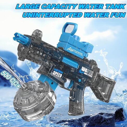 2 Pack Electric Water Guns for Adults Kids,Automatic Squirt Water Gun Up To 33 FT Long Range,High Capacity Water Gun,Ultimate Battle Powerful Water Blaster Summer Outdoor Beach Swimming Pool Water Toy in Kuwait