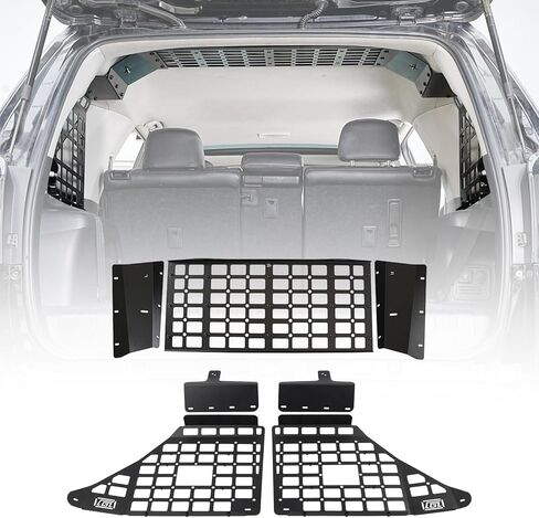 طيران عالي لسيارة Toyota 4Runner 2010-2024 ملحقات السيارة نظام لوحة تخزين معياري رف صندوق السيارة حامل تخزين الأمتعة منظم صندوق السيارة من سبائك الألومنيوم مجموعة كاملة in Kuwait