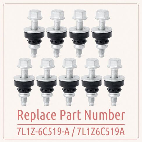 9Pcs 7L1Z-6C519-A Valve Cover Bolt Kit Replacement for Ford F150 F250 F350 Super Duty Expedition Explorer Mustang for Lincoln Navigator Mark LT, Replace 7L1Z6C519A Left Side Valve Cover in Kuwait