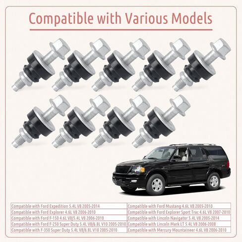 9Pcs 7L1Z-6C519-A Valve Cover Bolt Kit Replacement for Ford F150 F250 F350 Super Duty Expedition Explorer Mustang for Lincoln Navigator Mark LT, Replace 7L1Z6C519A Left Side Valve Cover in Kuwait
