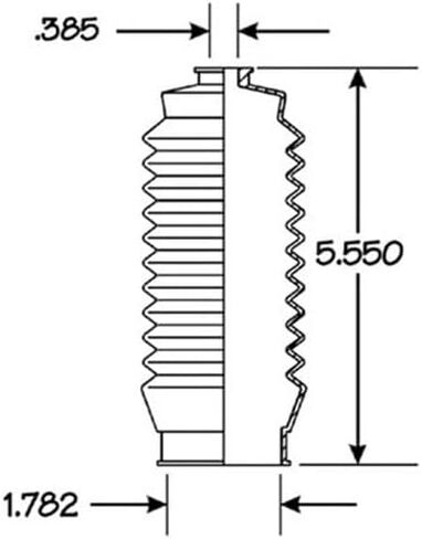 1 Pieces Rack & Pinion Bellow Boot Steering Left or Right Side in Kuwait