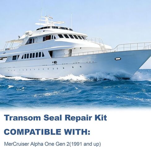 Transom Seal Repair Kit​ 803099T1 compatible with MerCruiser Alpha One Gen 2（1991 and up）Bellows Kit​ Stern Drive Maintenance Kit Replacement for Sierra 18-8206 in Kuwait