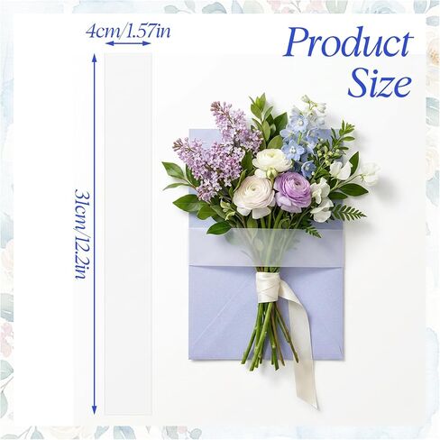 150 Pcs Vellum Jackets for 5x7 Invitations, Clear Invitation Belly Bands, Belly Bands for Wedding Invitations for Wedding Invitation Accessories, Envelopes, Decorative Card, Gift Wraps in Kuwait