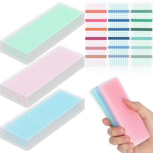 NUOBESTY 40Pcs Washi Tape Organizer Boards, Decorative Sub-Packing Boards Plates with Rounded Corners for Craft Tape Storage, Home Office School, 5.9x1.96 Inch in Saudi Arabia