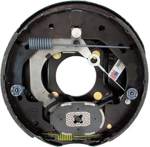 مجموعة الفرامل الكهربائية Dexter Axle لليد اليسرى 10 بوصة × 2-1/4 بوصة بوزن 4400 رطل. محور Dexter®، Nev-R-Adjust - K23-478-00 in Kuwait