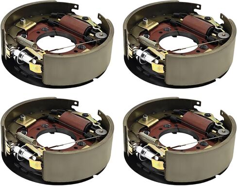 Hydraulic Trailer Brake Assembly 12-1/4" X 3-3/8" (12.25" X 3.375") Compatible with Dexter Trailer Axle (9K/10K) 9,000/10,000 Lbs, 2 RH+ 2 LH, 7-Bolt Replace#K23-410-00, K23-411-00 in Kuwait