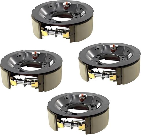 Hydraulic Trailer Brake Assembly 12-1/4" X 3-3/8" (12.25" X 3.375") Compatible with Dexter Trailer Axle (9K/10K) 9,000/10,000 Lbs, 2 RH+ 2 LH, 7-Bolt Replace#K23-410-00, K23-411-00 in Kuwait