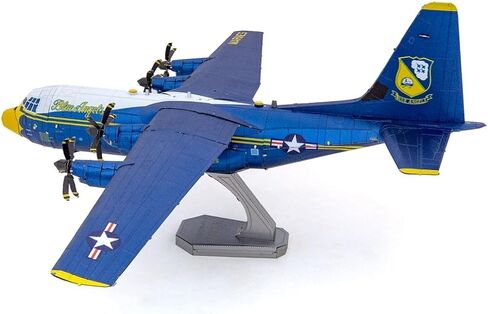 Metal Earth Premium Series Blue Angels C-130 Hercules Fat Albert 3D Metal Model Kit Fascinations in Kuwait