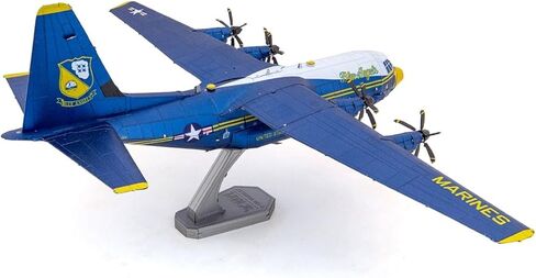 Metal Earth Premium Series Blue Angels C-130 Hercules Fat Albert 3D Metal Model Kit Fascinations in Kuwait