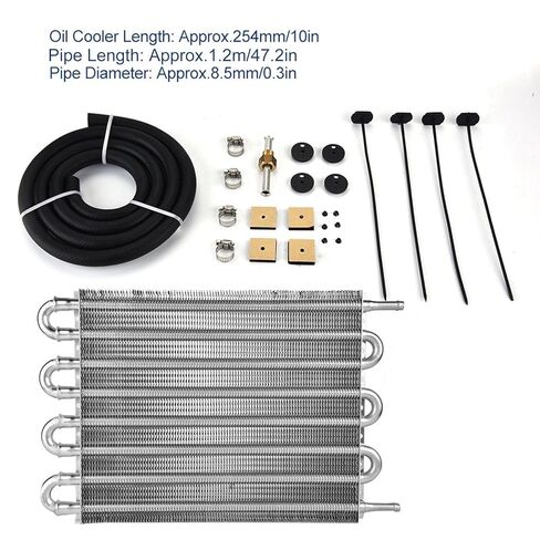 Transmission Oil Cooler, Universal Engine Oil Cooler Kit for Cars in Kuwait
