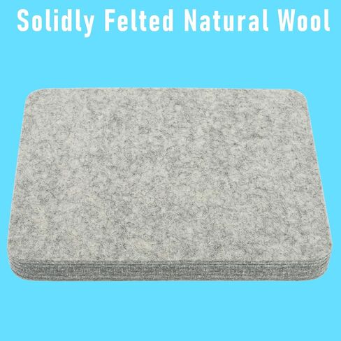 Nicunom 2 Pack Needle Felting Pad, Natural Wool Needle Felting Mat 8x10x1 inch Needle Felt Pads Felting Block for DIY Craft Felting Wool Projects, Thick and Firm in Kuwait