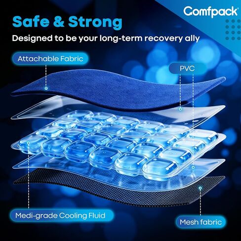 Large Ice Pack Wrap Around Entire Knee After Surgery, Reusable Gel Ice Pack for Knee Injuries, Pain Relief, Swelling, Knee Surgery, ACL, Arthritis, Meniscus Tear in Saudi Arabia
