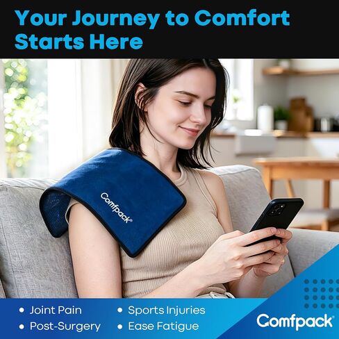 Large Ice Pack Wrap Around Entire Knee After Surgery, Reusable Gel Ice Pack for Knee Injuries, Pain Relief, Swelling, Knee Surgery, ACL, Arthritis, Meniscus Tear in Saudi Arabia