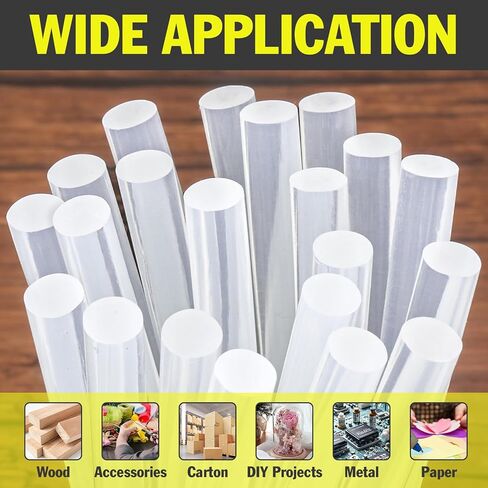 240 Pack Mini Hot Glue Sticks, 4" Long x 0.27" Diameter Glue Sticks for Mini Glue Guns, Perfect Fit for Wood, Metal, Glass, Plastic, Floral, Fabric, Leather, Foam, Floral in Saudi Arabia