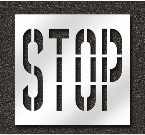 Pavement Stencil, Stop, STL-108-73603 in Kuwait