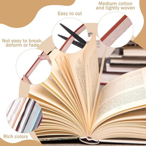48 Pcs Book Binding Endbands 12 Inch 24 Colors Cotton Book Headband Materials Kit Books Binding Headbands for Decor, Bookbinding in Kuwait