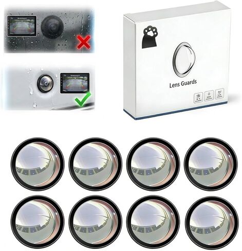 Car Camera Lens Protector,2026 New Car Camera Lens Cover with 360° All-Round Protection, Clear Back Up Camera Cover, High-Transparency Shield, Anti-Rain, Simple Adhesive Installation (8PCS) in Kuwait