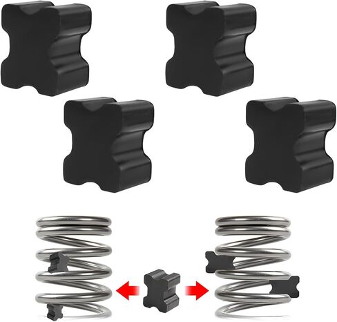 8 PCS Car Coil Spring Spacers, Heavy Duty Rubber Spring Spacers for 1" to 1.5" Coil Springs Lift, Universal Front Springs Booster Lift Blocks for Most Cars SUVs Trucks RVs in Kuwait