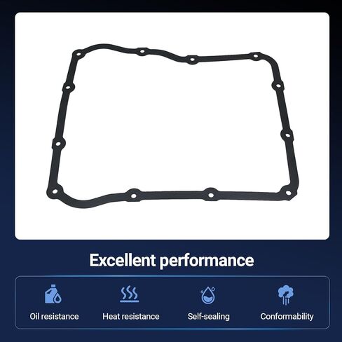 TOS 18752 Transmission Oil Pan Gasket Compatible with Chevrolet C4500 Kodiak Silverado 2500 3500 HD Classic Fit for GMC C4500 Topkick Sierra 2500 3500 HD Classic H1 Replaces 29536526 in Kuwait