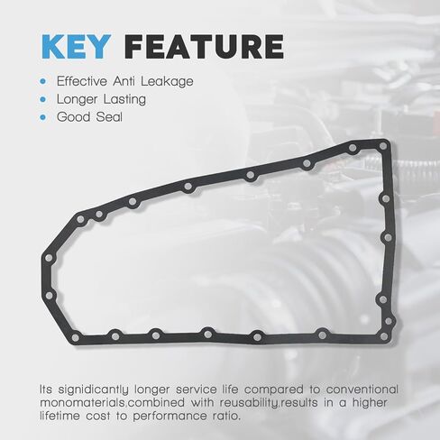 Transmission Oil Pan Gasket Compatible with Infiniti QX50 QX55 QX60 Replacement for Nissan Altima Juke Maxima Murano Nv200 Pathfinder Quest Rogue Rogue Sport Sentra Replace # TOS18788 in Kuwait