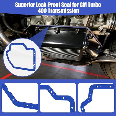 93103 Transmission Oil Pan Gasket for GM Turbo 400 — Compatible with Moroso 93103 — 3/16" High-Durometer Vulcanized Rubber with Internal Steel Shim in Kuwait