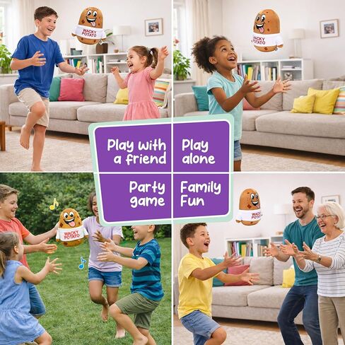 Wacky Potato - Interactive Musical Talking Passing Potato Game | 50 Silly Challenges & 15 Songs | Funny Family Party Activity for Boys & Girls | Indoor Outdoor Gift for Kids in Kuwait