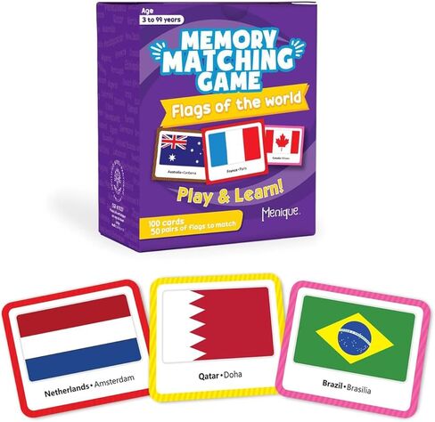 Menique, Flags of The World, Memory Matching Game in Saudi Arabia
