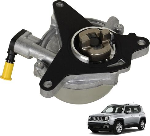 Upgraded Brake Vacuum Pump 68328357AA Compatible with Alfa Romeo Mito Giulietta, Fiat 500 500L 500X, Dodge Dart, Jeep Renegade L4 1.4L Replace OE 55221559 68120415AA 4892641AC in Kuwait