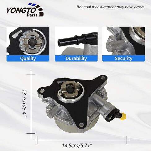 Upgraded Brake Vacuum Pump 68328357AA Compatible with Alfa Romeo Mito Giulietta, Fiat 500 500L 500X, Dodge Dart, Jeep Renegade L4 1.4L Replace OE 55221559 68120415AA 4892641AC in Kuwait