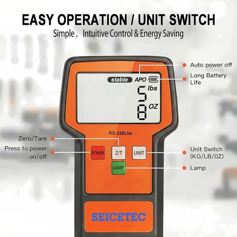 Refrigerant Scale 220 LBS HVAC Freon Scale, ±0.05% High Accuracy, 9"×9" Aluminum Platform, Electronic Refrigerant Charging Weight Scale for All Recovery Tanks, Portable Case, Battery Included in Kuwait