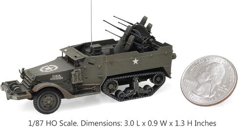 US M16 Halftrack Anti-Air 1/87 HO Scale (3 inch Miniature Finished Model) (6870565) in Kuwait