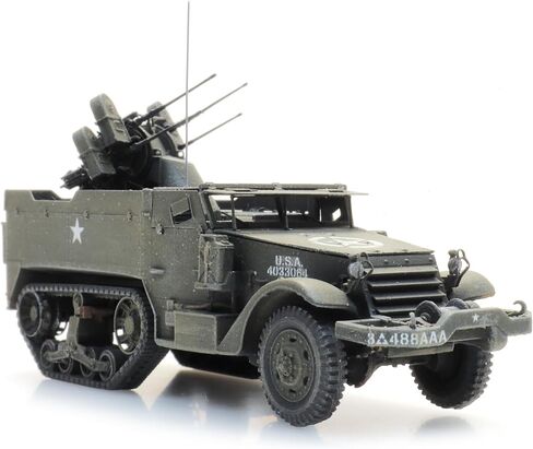 US M16 Halftrack Anti-Air 1/87 HO Scale (3 inch Miniature Finished Model) (6870565) in Kuwait