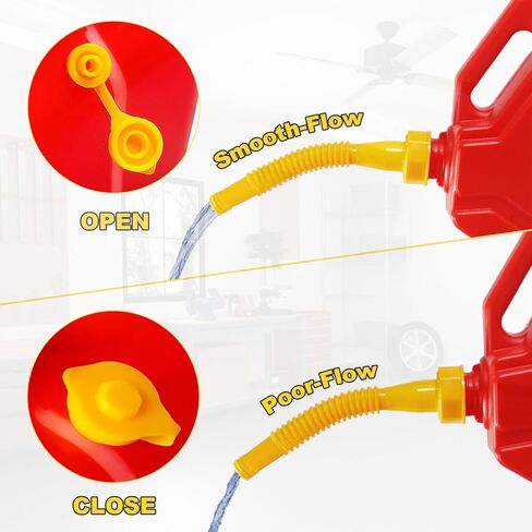 12 PCS Universal Yellow Gas Can Vent Caps, Fuel Can Jug Vent Replacement Leak-Proof for Most Plastic Cans in Kuwait