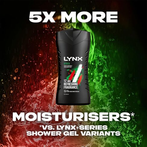 Lynx Shower Gel Africa - 225ml in Saudi Arabia
