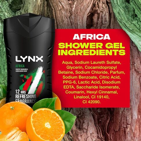Lynx Shower Gel Africa - 225ml in Saudi Arabia