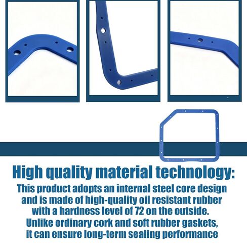 The Gearbox Oil Pan Gasket is Fits for GM Turbo 350 is Compatible with Moroso 93102 and TH350 Oil Pan Gaskets. Upgraded Steel Gasket for Better Sealing and Durability in Kuwait