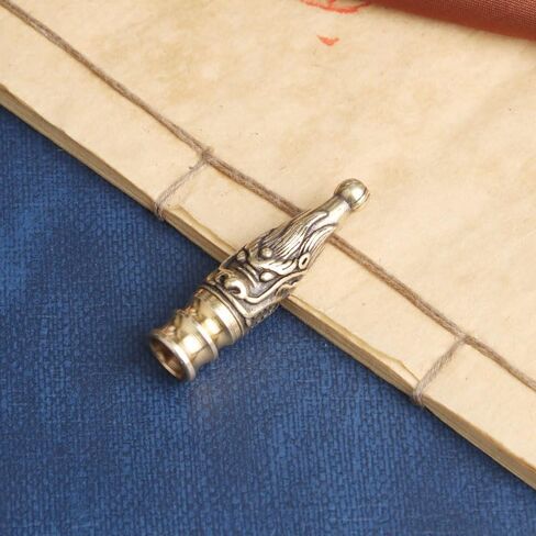 2Pcs Retro Brass Dragon Pattern Filter Holder Stylish & Vintage Detachable & Washable Mouthpieces Perfect for Christmas Valentines Day and New Years Gifts in Kuwait