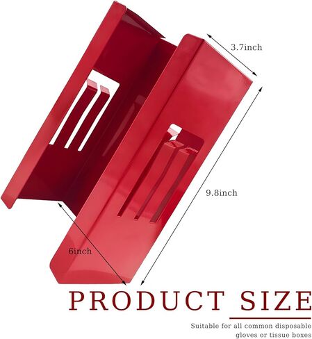 Magnetic Glove Dispenser, 8LBS Capacity Wall Mount Glove Holder Magnetic Tissue Box Holder, Space Saving Design Magnet Paper Tissue Box Organizer for Kitchen Office Shops Garage in Kuwait