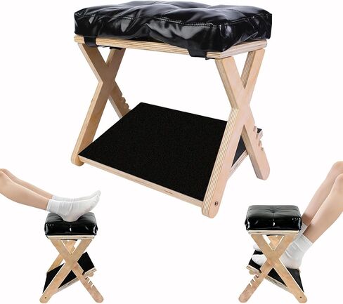Adjustable Foot Rest for Under Desk at Work – 4 Height Levels Wooden Ergonomic Footstool Base Foot & Leg Rest for Office,Gaming,Home (Regular) in Kuwait