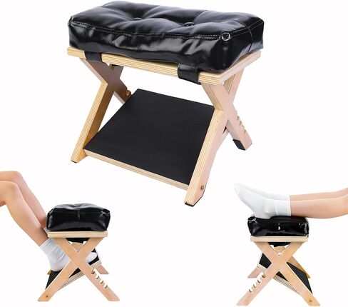 Adjustable Foot Rest for Under Desk at Work – 4 Height Levels Wooden Ergonomic Footstool Base Foot & Leg Rest for Office,Gaming,Home (Regular) in Saudi Arabia