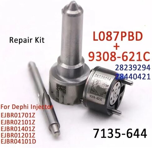 فوهة (L087PBD) صمام حاقن 9308-621C طقم إصلاح (7135-644) لـ EJBR01701Z EJBR04101D EJBR01401Z EJBR01201Z EJBR02101Z in Kuwait