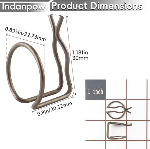 ‎Indanpow Clutch Fork Return Spring متوافق مع NV4500 NV5600 إصلاح ناقل الحركة اليدوي زنبرك 4338855 (10 عبوات) ﻿ in Kuwait