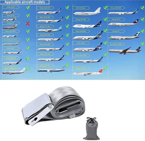 Adjustable 7-39" Airplane Seatbelt Extender - FITS All Airlines (not Southwest) in Saudi Arabia
