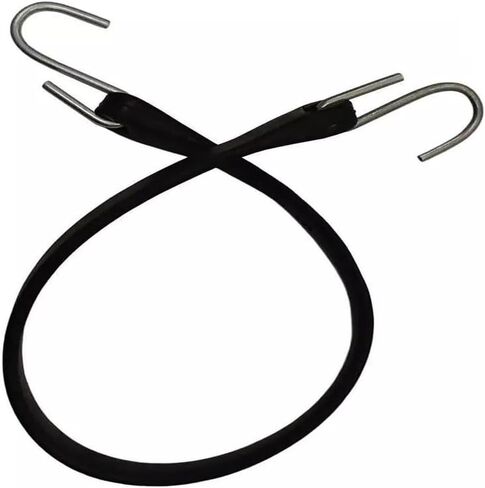 for (50) 21" Black Rubber TARP SS Flatbed Truck Trailer Bungee Cord Tire Chains in Kuwait