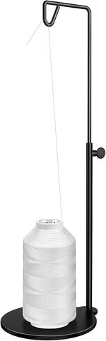 11.22"-18.31" Cone Thread Holder for Sewing Machine,Adjustable Thread Stand with Heavy Metal Base, for Large Cones, Embroidery Serger or Quilting，Matte Black in Kuwait