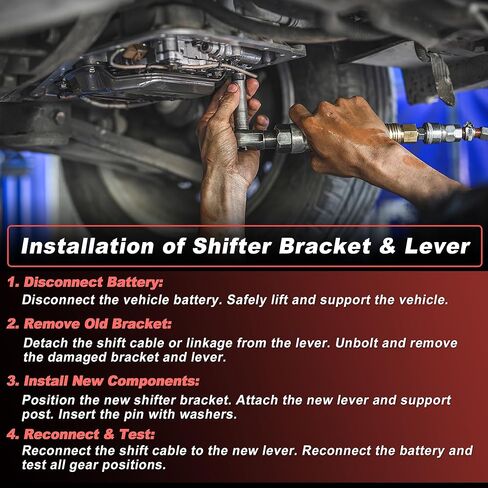 75498 Automatic Transmissions Shifter Bracket and Lever Kit, Shifter Bracket with Lever for GM 4L60E 4L65E 4L70E 4L75E 4L80E 4L85E in Kuwait