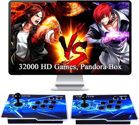 GWALSNTH 32000 in 1 Pandora Box 60S Arcade Game Console,1280X720 Display,Search/Save/Hide/Pause Games,Two Separate joysticks,1-4 Players … in Saudi Arabia