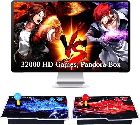 GWALSNTH 32000 in 1 Pandora Box 60S Arcade Game Console,1280X720 Display,Search/Save/Hide/Pause Games,Two Separate joysticks,1-4 Players … in Saudi Arabia