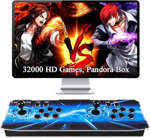 GWALSNTH 32000 in 1 Pandora Box 60S Arcade Game Console,1280X720 Display,Search/Save/Hide/Pause Games,Two Separate joysticks,1-4 Players … in Saudi Arabia
